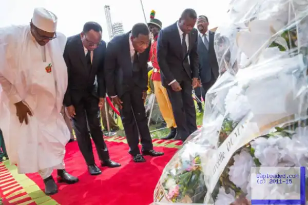 Photos: Buhari attends funeral of former president of the Republic of Benin, Mathew Kerekou